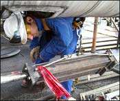 Inspecting A Damaged Snubber In The Field