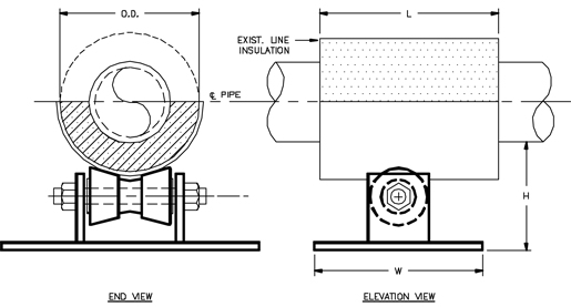 Cs-6040 Misc. Cold Shoe (Roller Type)