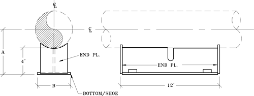 Fig. 100-Support: T-Bar Cradle Support &Amp; Structural Anchor