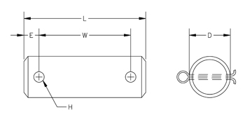 Fig. 91: Clevis Pin With Cotters