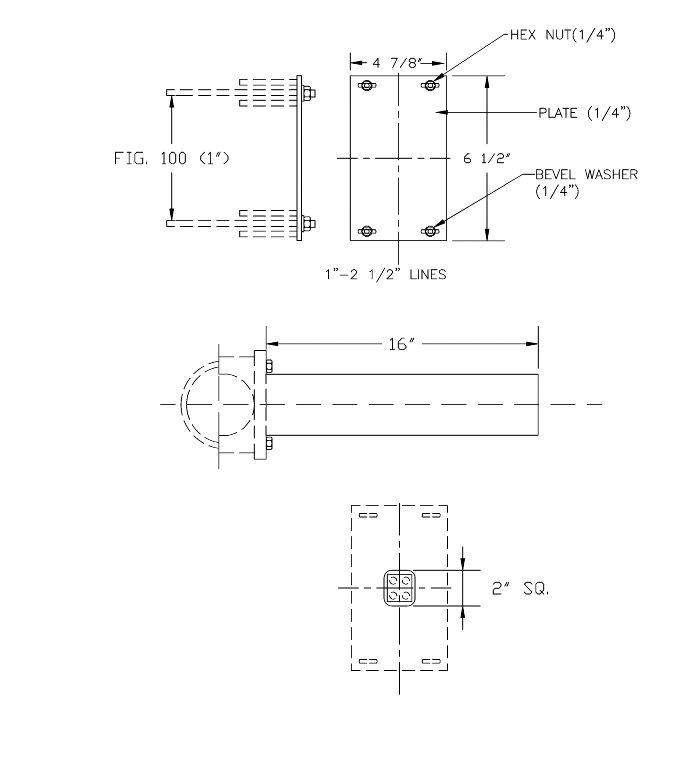 Is-665-U-Bolt Sq. Leg 1