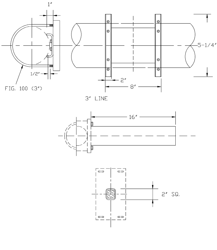 Is-665-U-Bolt Sq. Leg 3