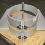 Pipe clamp assemblies custom designed for a partial oxidation unit in a synthetic gas plant 20220320028 o