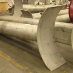 Custom Stainless Steel Pipe Saddles With Extended Stantion Supports