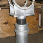 Custom Elevated Pipe Shoe-Clamp Supports Designed For A 12&Quot; Diameter Transfer Line In A Polymer Plant