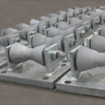 Roller Stands Designed For A 10″ Dia. Pipeline At A Refinery In Mississippi