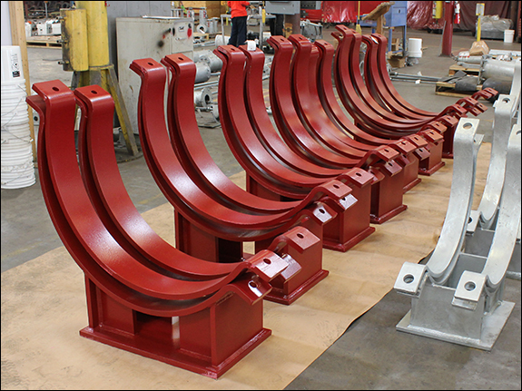 42” Dia. Chrome-Moly Pipe Clamps Designed for an Ammonia Plant