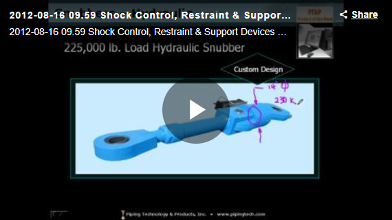 Shock Control, Restraint &Amp; Support Devices Webinar