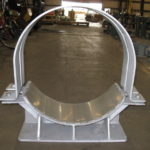 Custom Pipe Saddles With Guide Support And Stainless Setel Slide Plate