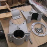 Bolted Pipe Saddles With Custom Flange Attachment