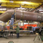 U.s. Bellows, Inc. Designed And Fabricated 60&Quot; Ductwork With Spring Supports, Snubbers, A Support Cradle And A Fabric Expansion Joint For A Sulfuric Acid Plant In Texas.