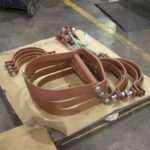 Painted clevis hangers for insulated lines