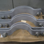 Three Bolt Clamps For A Power Plant