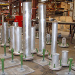 Adjustable Base Supports And Flanged Trunnions For Cold Piping