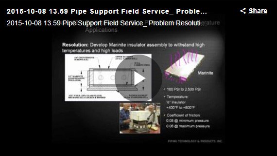 Pipe Support Field Service: Problem Resolution