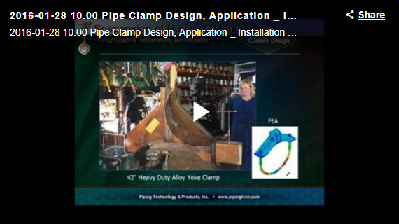 DESIGN, APPLICATION & INSTALLATION OF PIPE CLAMPS WEBINAR