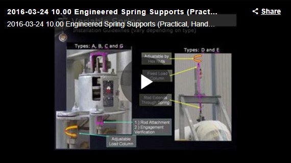 Engineered Spring Supports (Practical, Hands-On Approach) Webinar