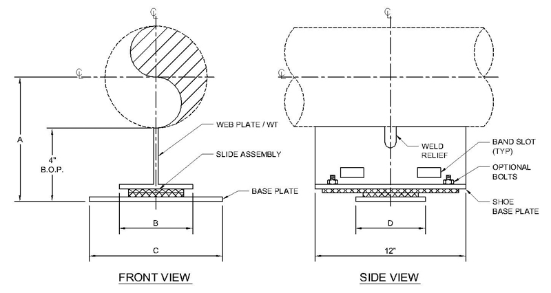 Fig. 98-Support: T-Bar Without Cradle, With Slide Plate