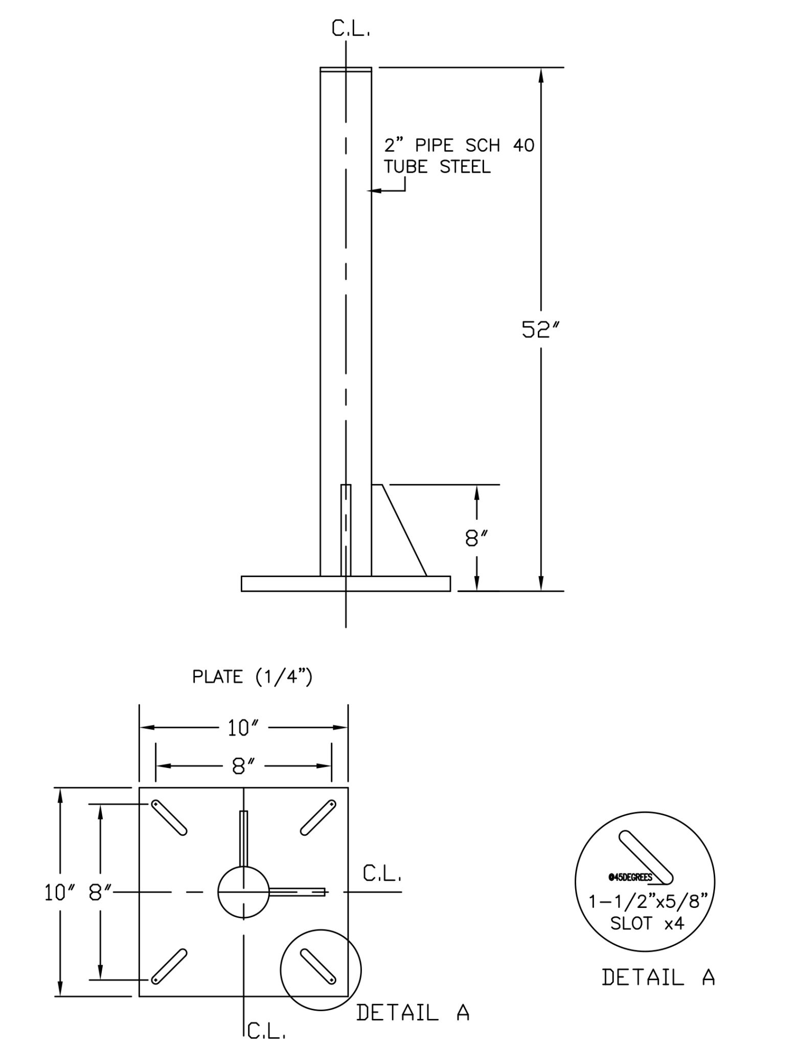 IS-600 FLOOR MOUNT (2″ PIPE MODULE)