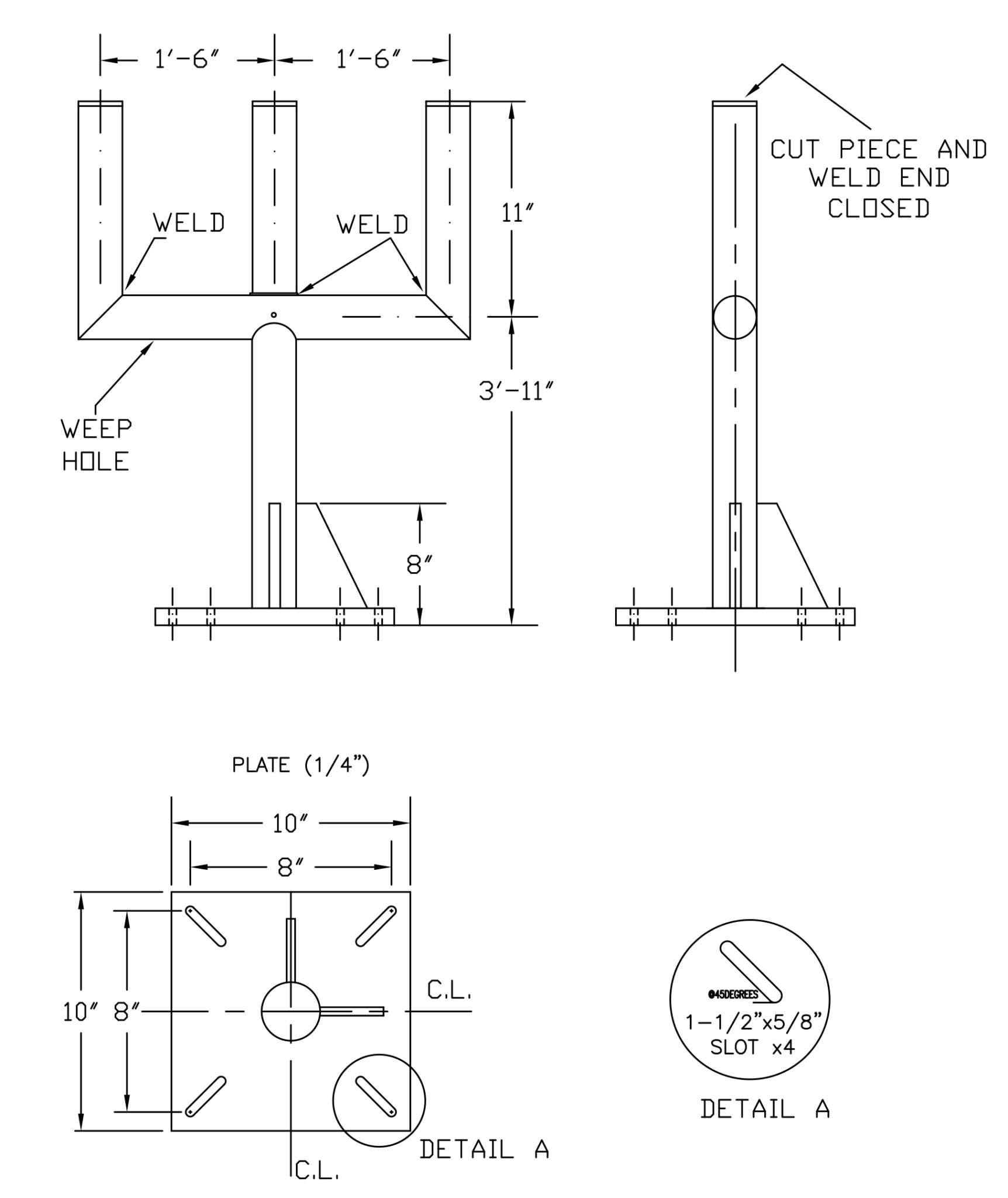 IS-757 FLOOR MOUNT (2″ PIPE MODULE)