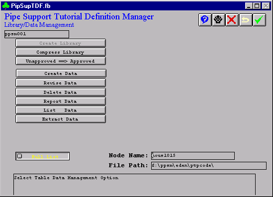 Support Tutorial Definition Manager Form