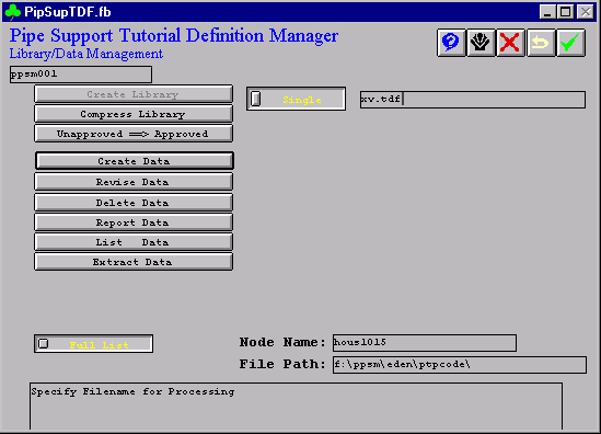 Support Tutorial Definition Manager Form