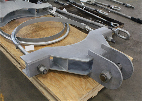 Heavy Duty Yoke U Bolt Pipe Clamps Designed For A Pipeline In Canada