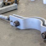 Sway Strut &Amp; 3-Bolt Pipe Clamp Assemblies Designed For A Power Plant In California